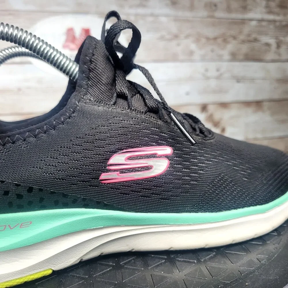 Skechers Ultra Groove Women Size 7 Air Cooled Memory Foam Black Athletic Shoes_2